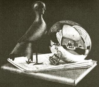 M. C. Escher: Still Life with Reflecting Sphere
